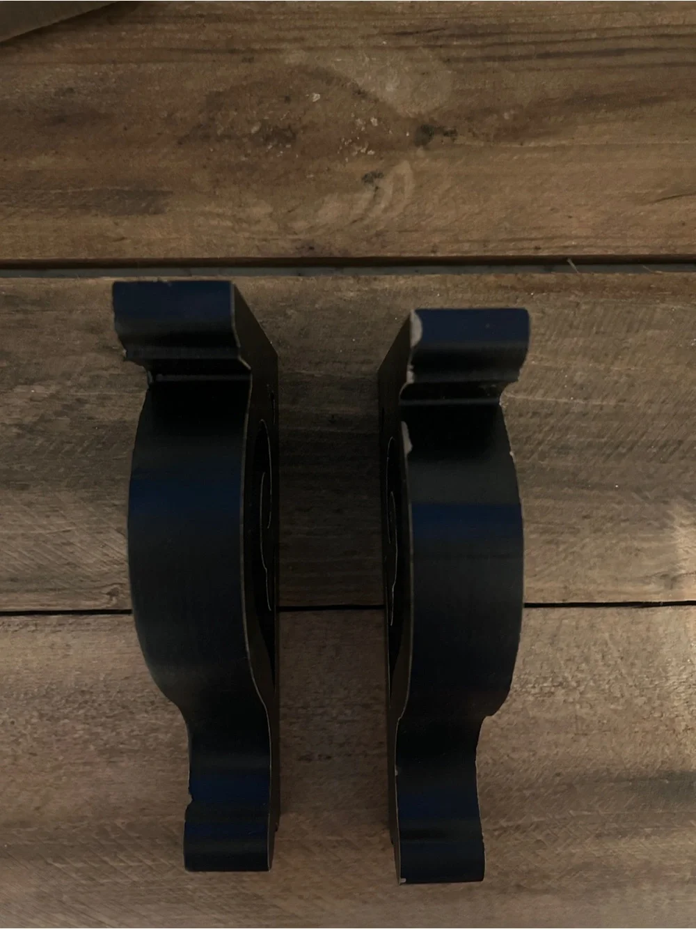 Black Decorative Wooden Wall Brackets - Home Wall Decor